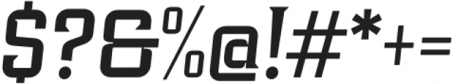 Industria Serif Medium Italic otf (500) Font OTHER CHARS
