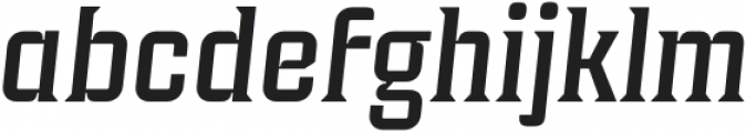 Industria Serif Medium Italic otf (500) Font LOWERCASE