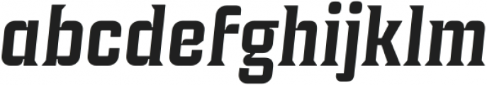 Industria Serif Semi Italic otf (400) Font LOWERCASE