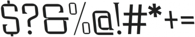 Industria Serif Thin Back otf (100) Font OTHER CHARS