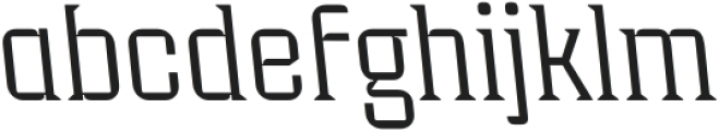 Industria Serif Thin Back otf (100) Font LOWERCASE