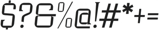 Industria Serif Thin Italic otf (100) Font OTHER CHARS
