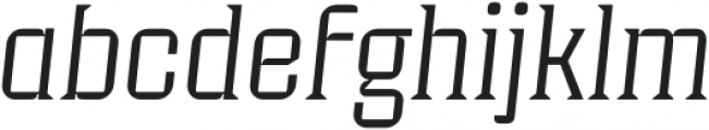 Industria Serif Thin Italic otf (100) Font LOWERCASE