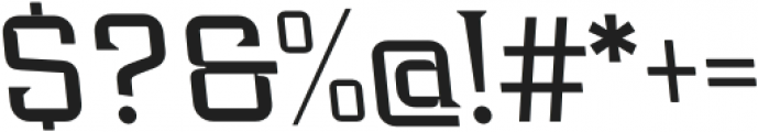 Industria Serif Wide Back otf (400) Font OTHER CHARS
