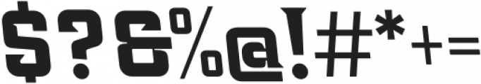 Industria Serif Wide Bold Back otf (700) Font OTHER CHARS