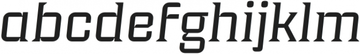 Industria Serif Wide Italic otf (400) Font LOWERCASE