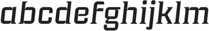 Industria Serif Wide Medium Italic otf (500) Font LOWERCASE