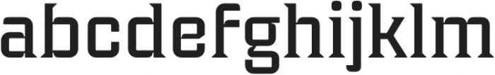 Industria Serif Wide Medium otf (500) Font LOWERCASE
