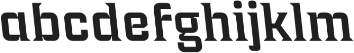 Industria Serif Wide Semi Back otf (400) Font LOWERCASE