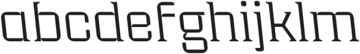 Industria Serif Wide Thin Back otf (100) Font LOWERCASE