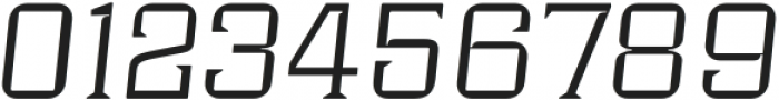 Industria Serif Wide Thin Italic otf (100) Font OTHER CHARS