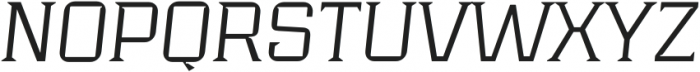 Industria Serif Wide Thin Italic otf (100) Font UPPERCASE