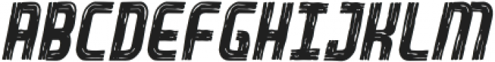 Industrial Sans Brush Type Italic otf (400) Font LOWERCASE