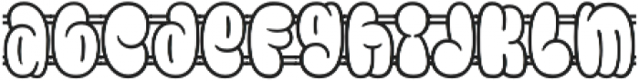 Infamy Outline otf (400) Font LOWERCASE