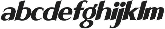 Infinita Sans Black Oblique otf (900) Font LOWERCASE