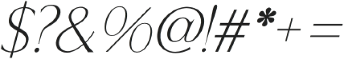 Infinita Sans Thin Oblique otf (100) Font OTHER CHARS