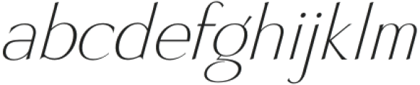 Infinita Sans Thin Oblique otf (100) Font LOWERCASE