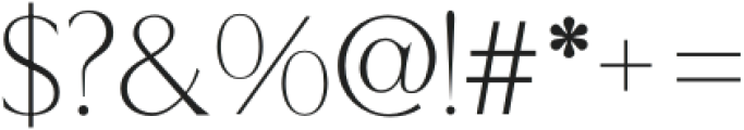 Infinita Sans Thin otf (100) Font OTHER CHARS