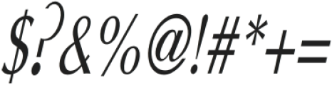 Infinite Italic otf (400) Font OTHER CHARS
