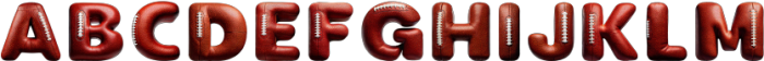 Inflated Football Regular otf (400) Font UPPERCASE