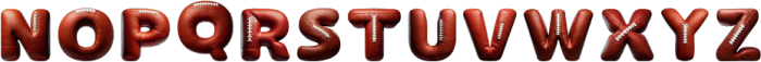 Inflated Football Regular otf (400) Font UPPERCASE