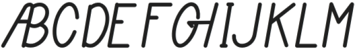 Ingenue Regular Italic otf (400) Font UPPERCASE