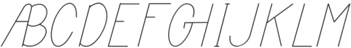 Ingenue Thin Italic otf (100) Font UPPERCASE