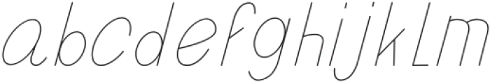 Ingenue Thin Italic otf (100) Font LOWERCASE
