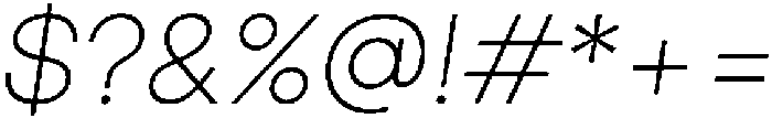 Ingrida ExtraLight Italic otf (200) Font OTHER CHARS