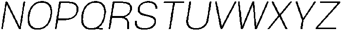 Ingrida ExtraLight Italic otf (200) Font UPPERCASE