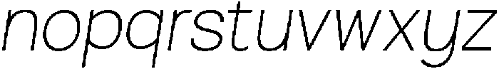 Ingrida ExtraLight Italic otf (200) Font LOWERCASE
