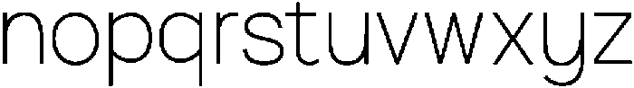 Ingrida ExtraLight otf (200) Font LOWERCASE