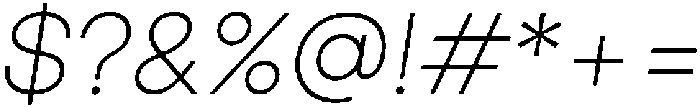 Ingrida Light Italic otf (300) Font OTHER CHARS
