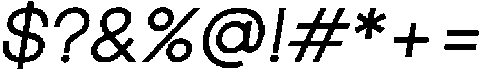 Ingrida Medium Italic otf (500) Font OTHER CHARS