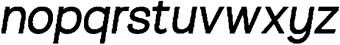 Ingrida Medium Italic otf (500) Font LOWERCASE