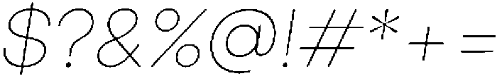 Ingrida Thin Italic otf (100) Font OTHER CHARS