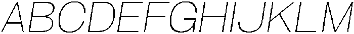 Ingrida Thin Italic otf (100) Font UPPERCASE