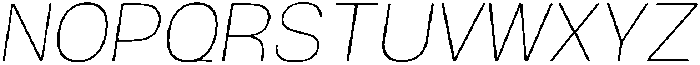 Ingrida Thin Italic otf (100) Font UPPERCASE