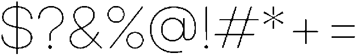 Ingrida Thin otf (100) Font OTHER CHARS
