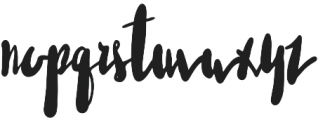 Ink Fortune otf (400) Font LOWERCASE