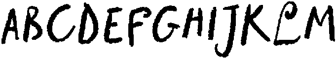 Ink On My Hands Regular otf (400) Font UPPERCASE