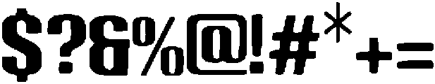 Ink Trap Display Regular otf (400) Font OTHER CHARS