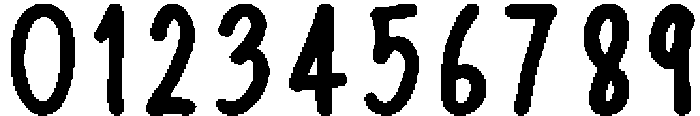 InkSlim Bold otf (700) Font OTHER CHARS