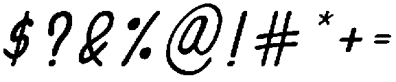 InkSlim Italic otf (400) Font OTHER CHARS
