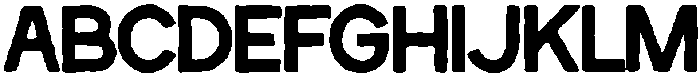Inkbleed Regular otf (400) Font UPPERCASE