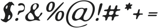 InkbleedSans-Oblique otf (400) Font OTHER CHARS