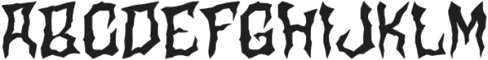 Inked Claws Regular otf (400) Font LOWERCASE