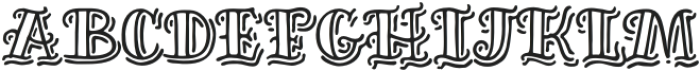Inkheart Sailor Outline Shadow otf (400) Font LOWERCASE