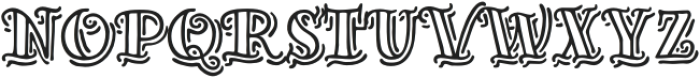 Inkheart Sailor Outline Shadow otf (400) Font LOWERCASE