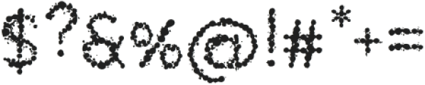 Inklets Regular otf (400) Font OTHER CHARS